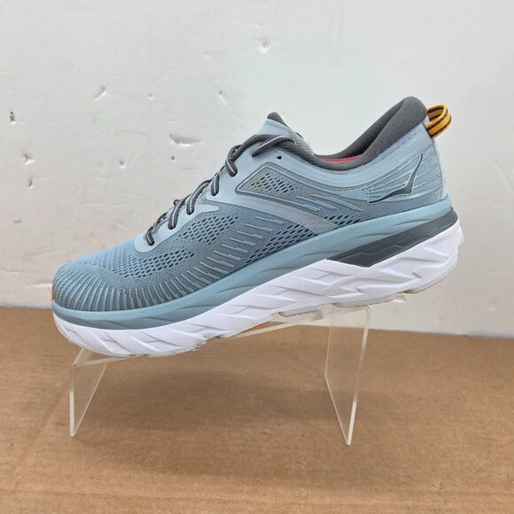 Hoka One One Men’s Bondi 7 Blue Fog Castlerock Sneakers Cushion Running Sz 12.5 - Picture 15 of 16